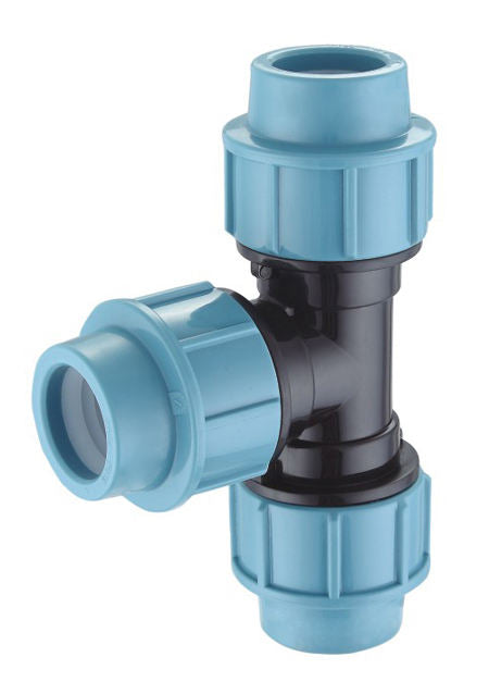 Equal Tee HDPE Pipe Fitting PN 16  Compression Fitting