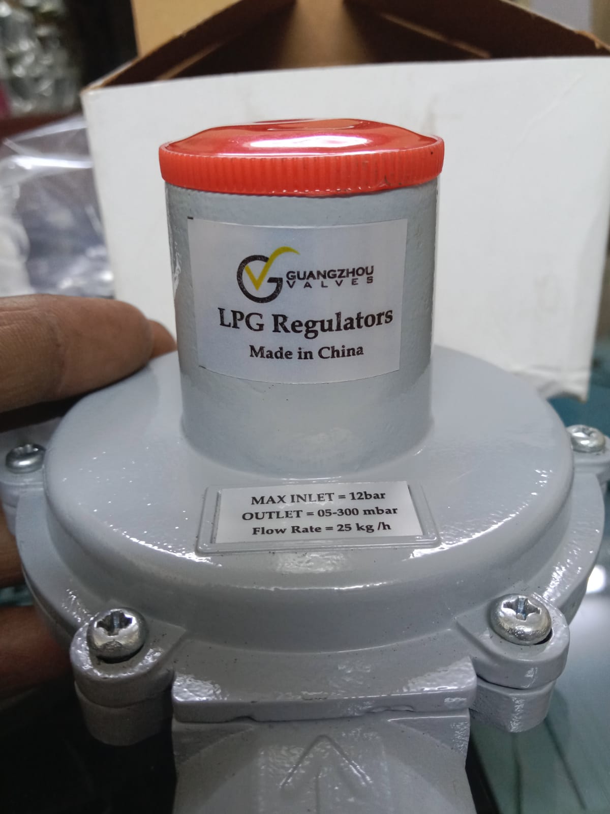 LPG Regulator Gas Meter Inlet 12 Bar Outlet 50-300 mbar  Heavy Duty in Pakistan
