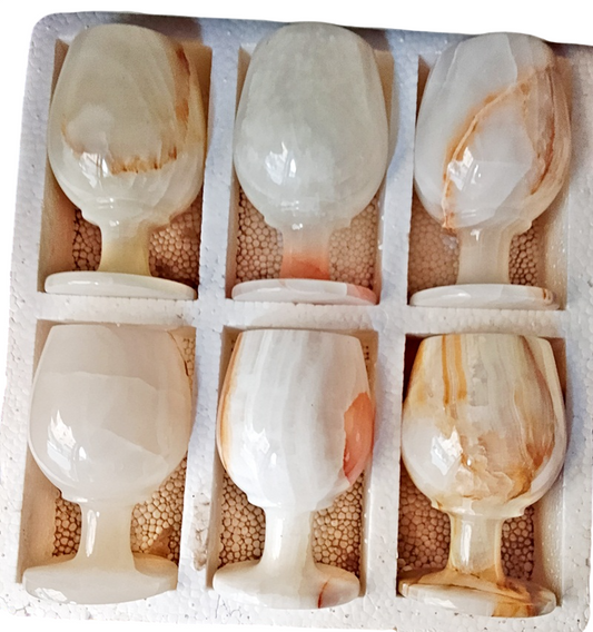 Marble Glass Set 6 Pcs Set Ambre Kitchen Set Crockery in Pakistan