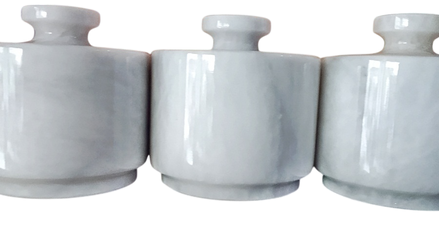 Marble Storage Jar Box White Kitchen Crockery Burney in Pakistan