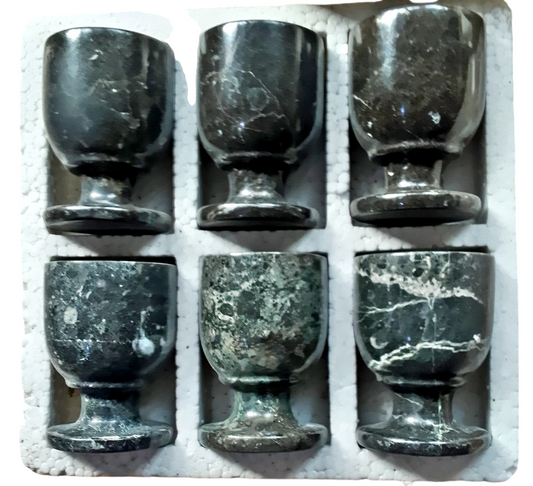 Marble Glass Set 6 Pcs Set Sahara Gold Kitchen Set Crockery in Pakistan