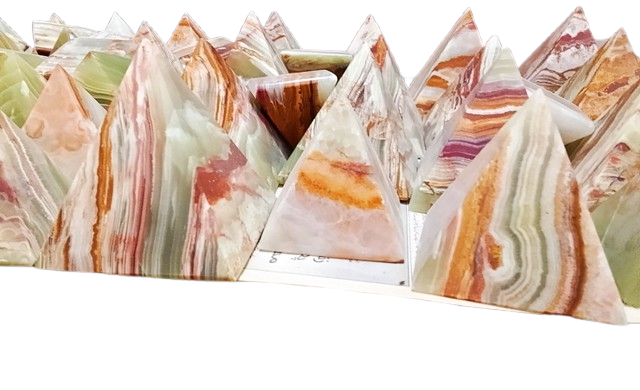 Marble Pyramid Showpiece Zimaya Gift On the Table in Pakistan
