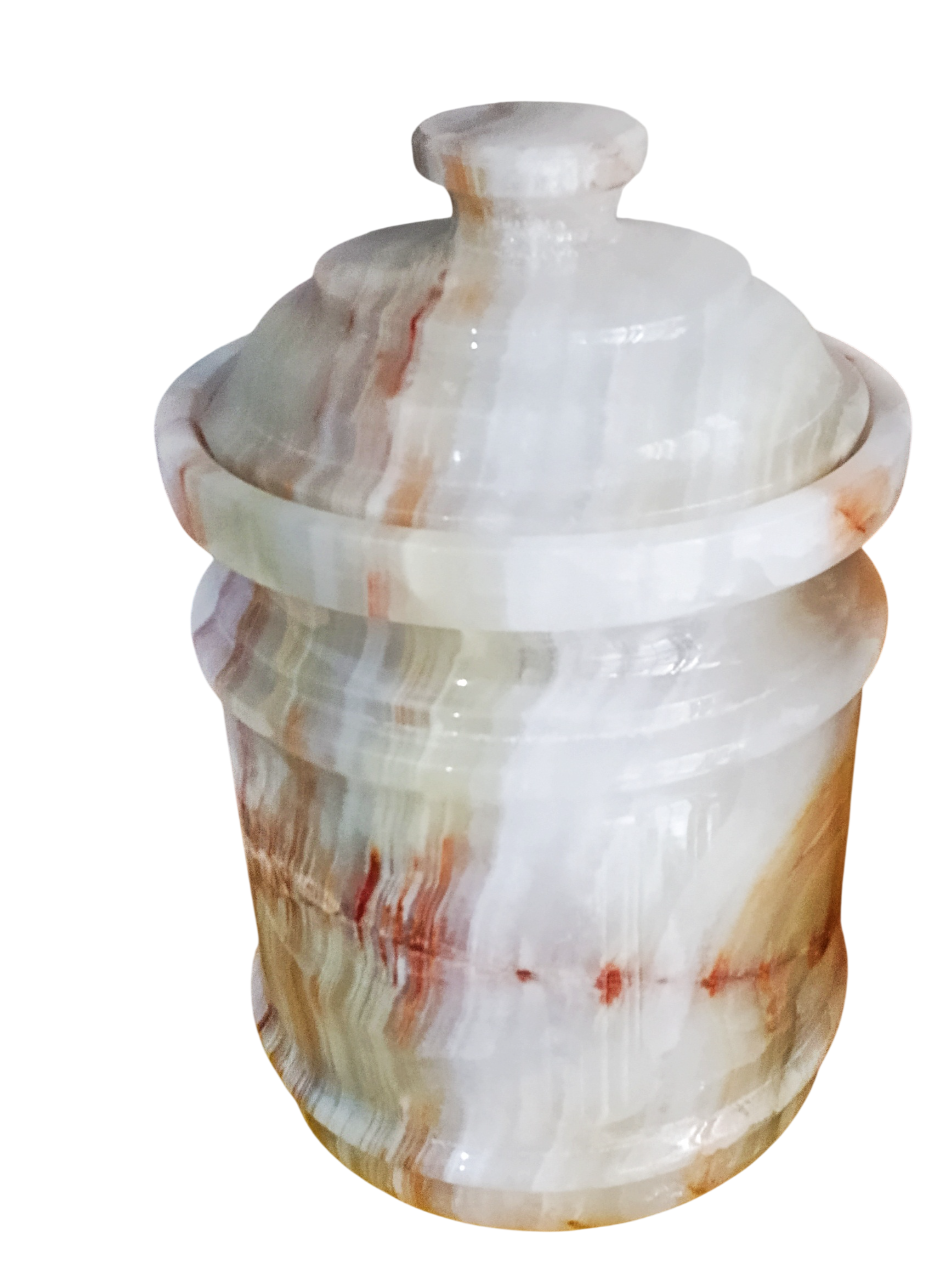 Marble Storage Jar Box Saffron Kitchen Crockery Burney in Pakistan