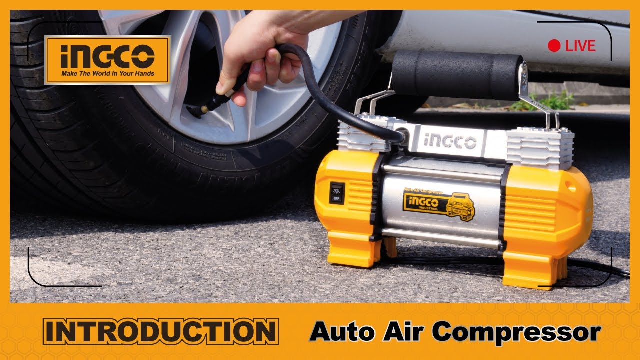 Load video: INGCO Auto air Compressor 