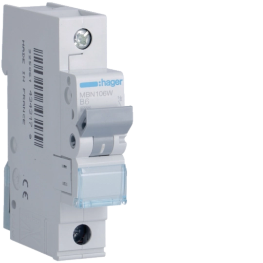 Hager Miniature Circuit Breakers Single Pole Heavy Duty in Pakistan