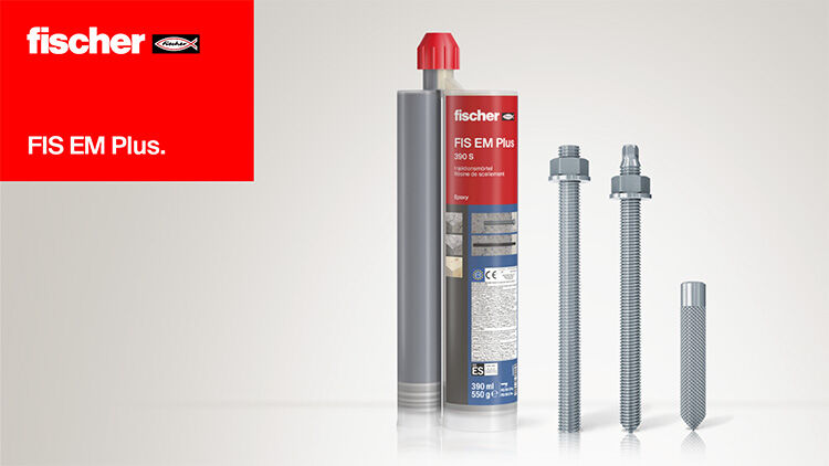 Fischer Epoxy Mortar  FIS EM Plus 300 T 300 ml Economical Epoxy High Performance Cracked Non Cracked Concrete in Pakistan