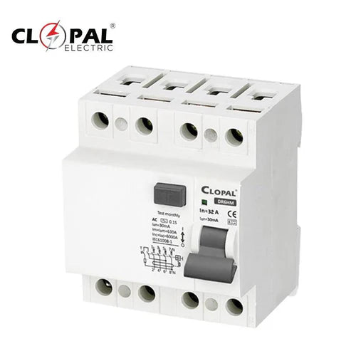 Clopal 32A Four Pole Earth Leakage Safety Protection Circuit Breaker in Pakistan