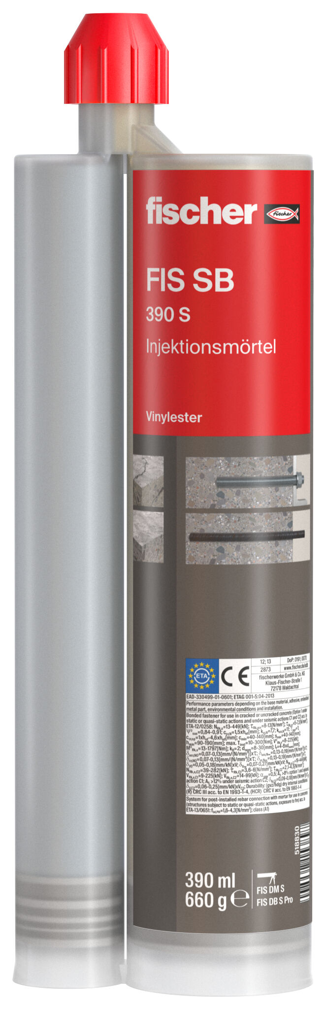 Fischer Injection Mortar FIS SB 390 S 390 ml Economical Cracked Concrete Mortar in Pakistan