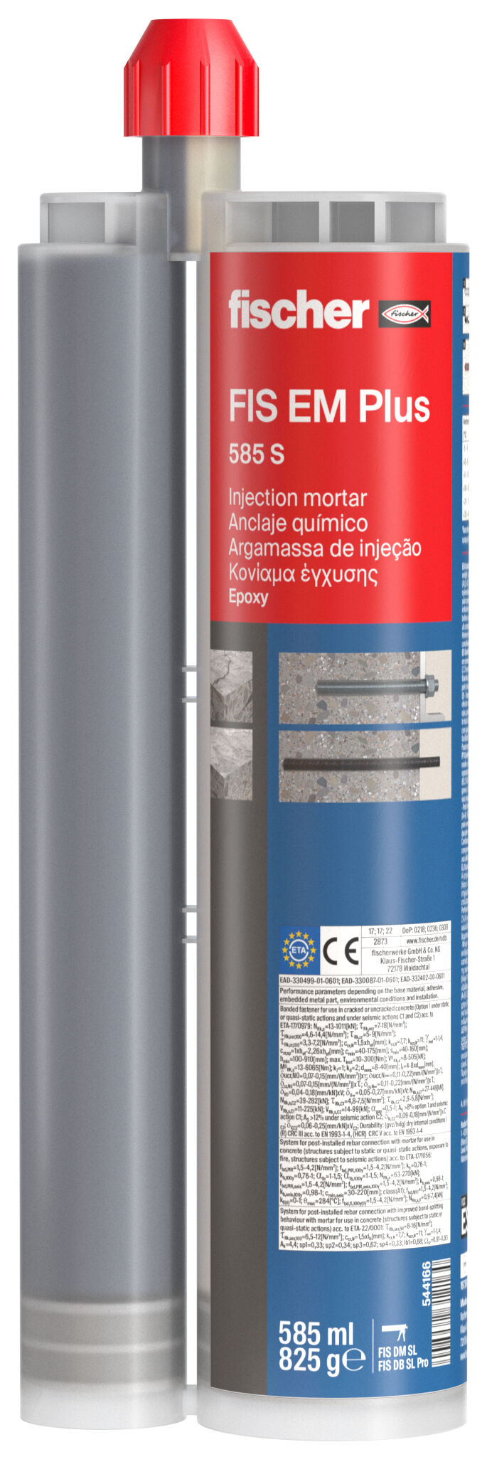 Fischer Epoxy Mortar FIS EM Plus 390 ml Economical Epoxy High Performance Cracked Non Cracked Concrete in Pakistan