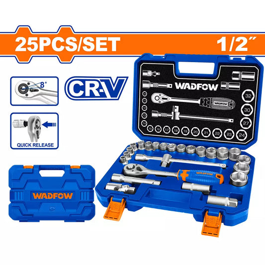 Socket Set 25 Pcs CRV Quick Release Wadfow in Pakistan