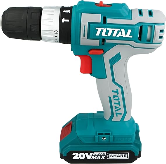 Total Lithium Ion Impact Drill 20 V 10 mm 2 pcs Lithium Ion 2.0Ah Batteries Industrial Heavy Duty in Pakistan
