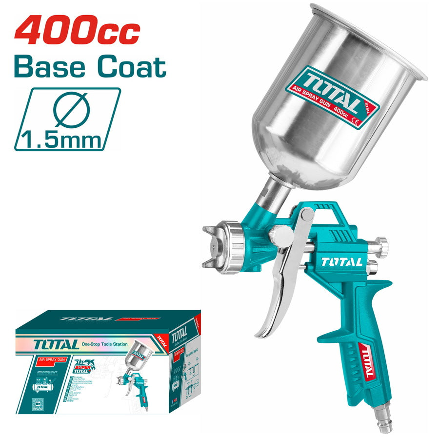 Total Air Spray Gun Base Coat Paint Capacity 400cc Heavy Duty in Pakistan