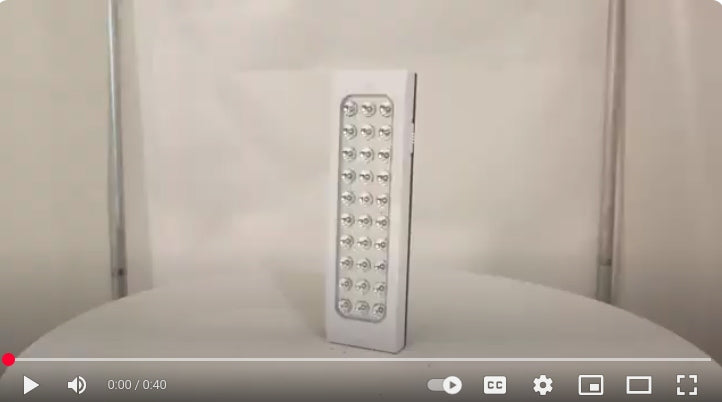 Load video: DP Light Rechargeable LED Emergency Light Lamp Built-in Battery Portable with Handle Solar Charging DP-716B