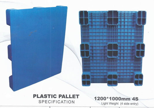 Plastic Pallet Plain Top Heavy Duty 4 Side Entry Standard 1500 kg in Pakistan