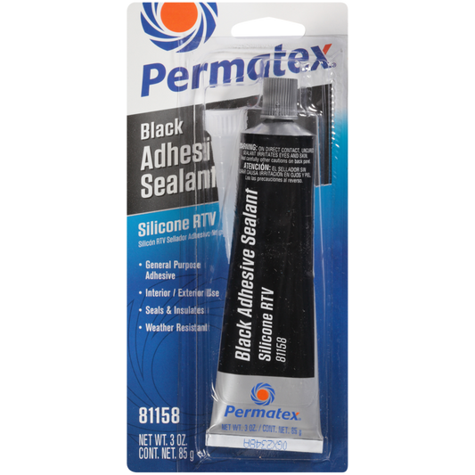 Permatex Black Silicone Adhesive Sealant 3 oz in Pakistan