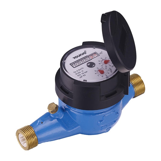 Younio Water Meter Residential Cold Water Brass Body One Inch Multi Jet in Pakistan