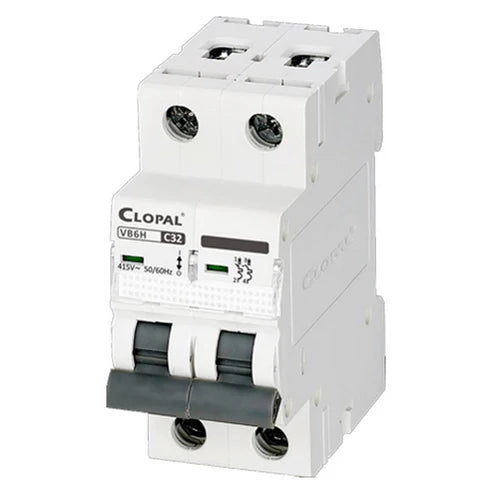 Clopal 32 Amp Safety Circuit Breaker Double Pole Overload Short Circuit Protection in Pakistan
