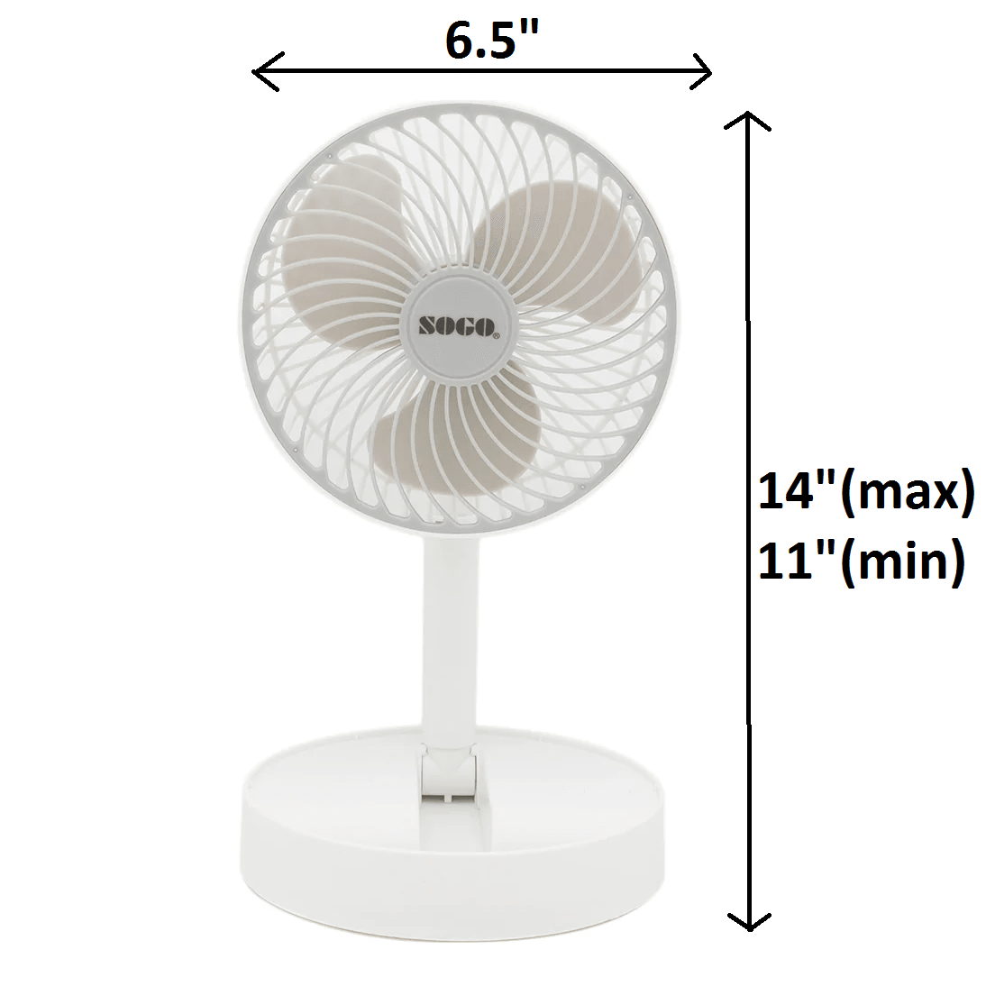 Sogo JPN-518 Rechargeable Fan Foldable in Pakistan