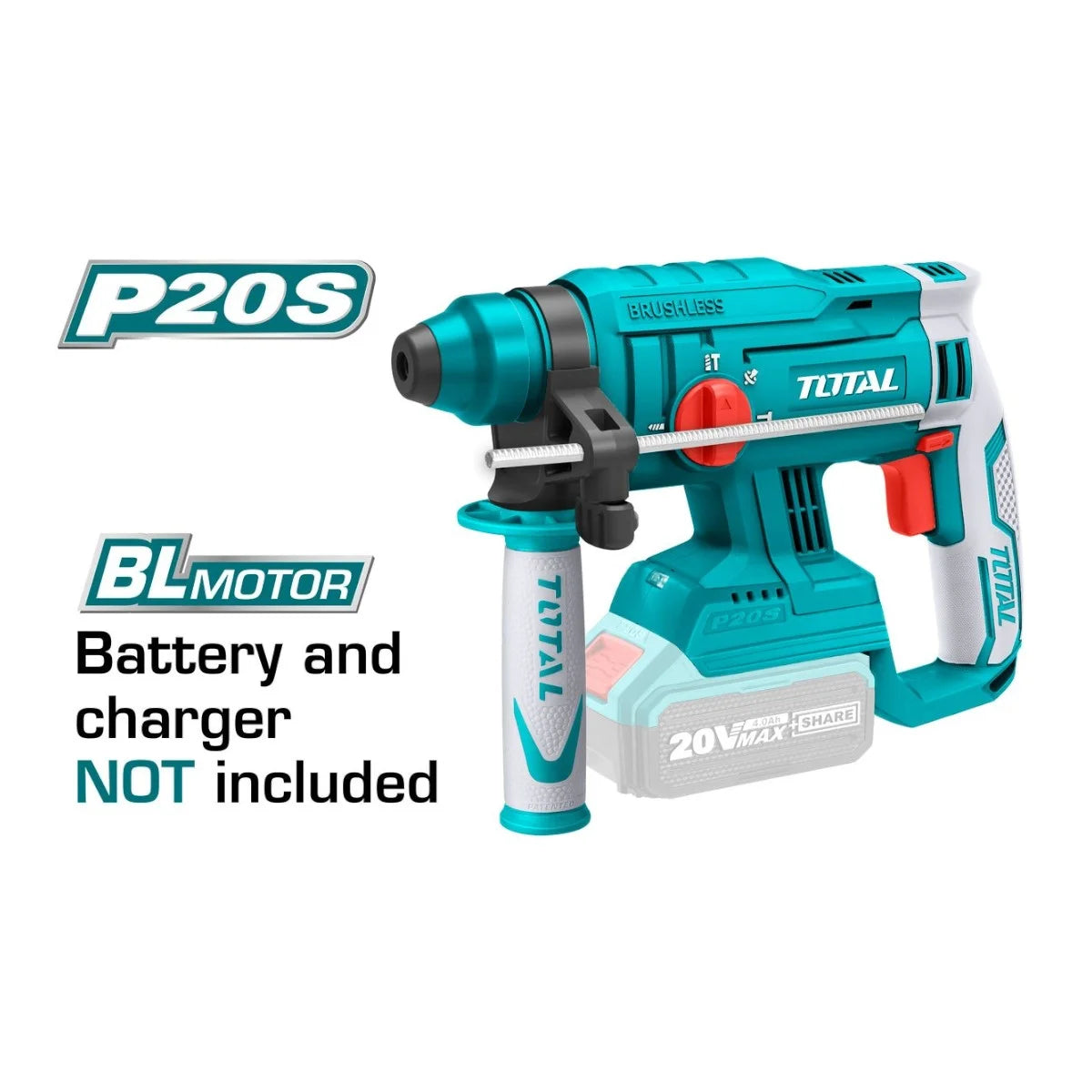 Total Lithium Ion Rotary Hammer 20V 4700 bpm Heavy Duty Industrial in Pakistan