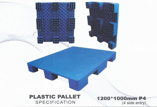 Plastic Pallet Plain Heavy Duty 4 Side Entry Standard 3000 kg in Pakistan
