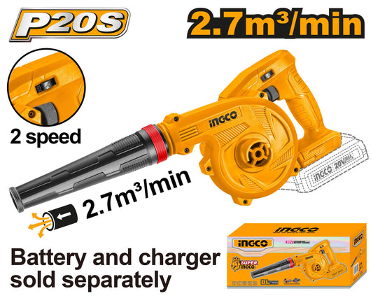 Ingco Lithium Ion Blower 20V 18000 rpm Heavy Duty Industrial in Pakistan