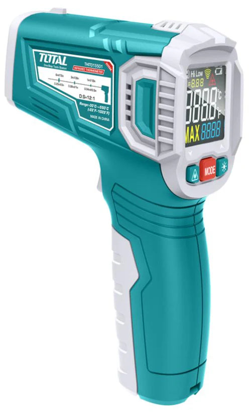 Total Infrared Thermometer -30°C 550°C Color Display Screen Industrial Heavy Duty in Pakistan