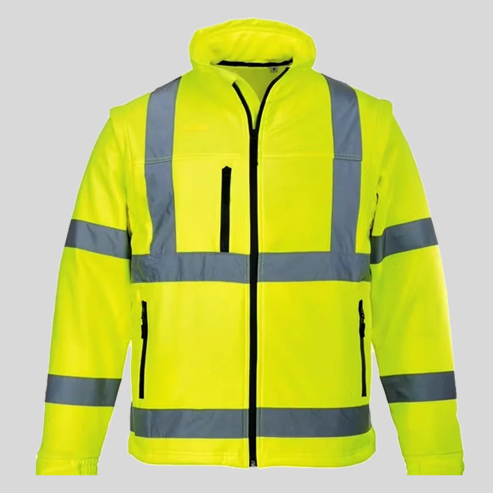 Long Sleeve Factory Road Work Jacket Construction Outdoor Safety High 3M Reflective Tape in Pakistan