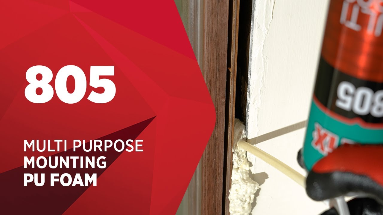 Load video: Akfix 805 General Purpose Polyurethane Mounting Foam