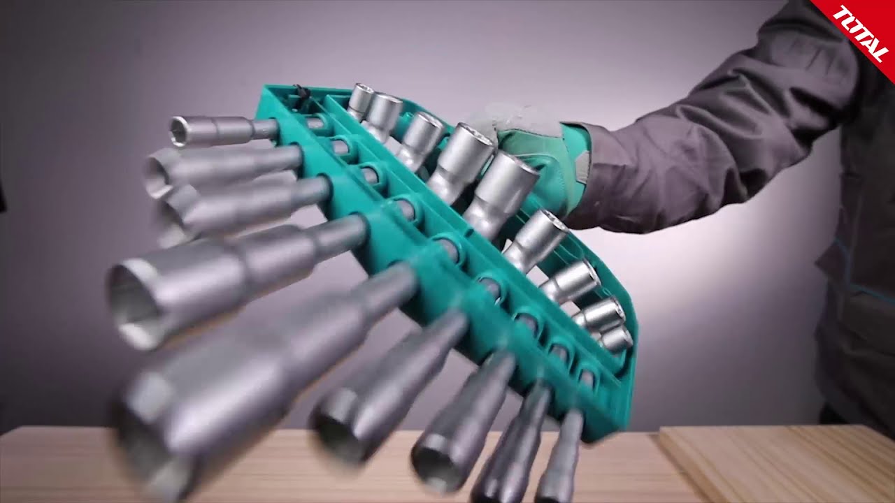 Load video: TOTAL L-angled Socket Wrench Set