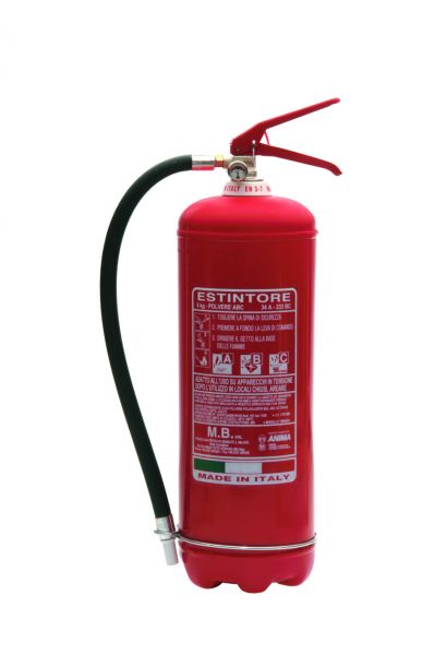 MB ItalyFire Extinguisher Dry Powder 6 kg Fires in Homes Vehicles Industries in Pakistan