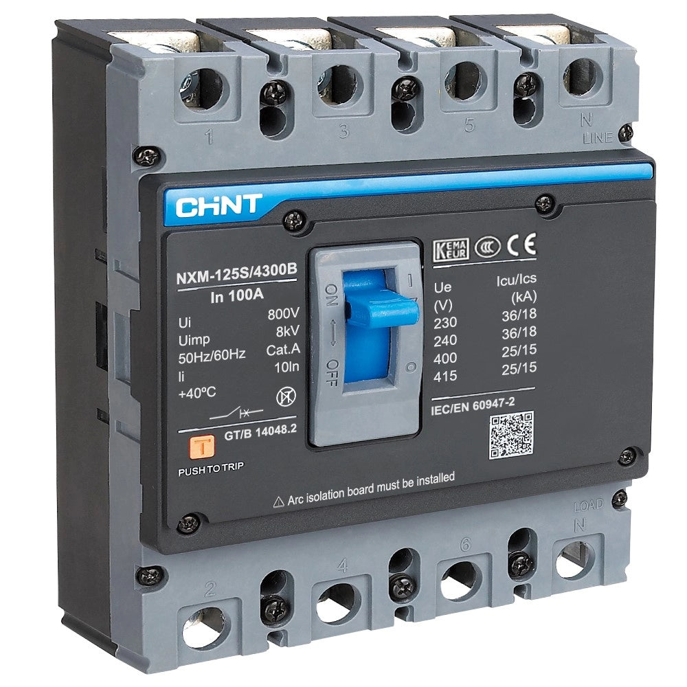 CHINT NXM Molded Case Circuit Breaker 4 Pole 25kA Protection Power Distribution Motor Circuits Residual Current Applications in Pakistan
