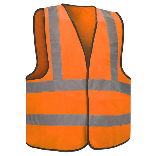 Safety Vest High Visibility Orange Color Camping Crossing Roadside Workers in Pakistan