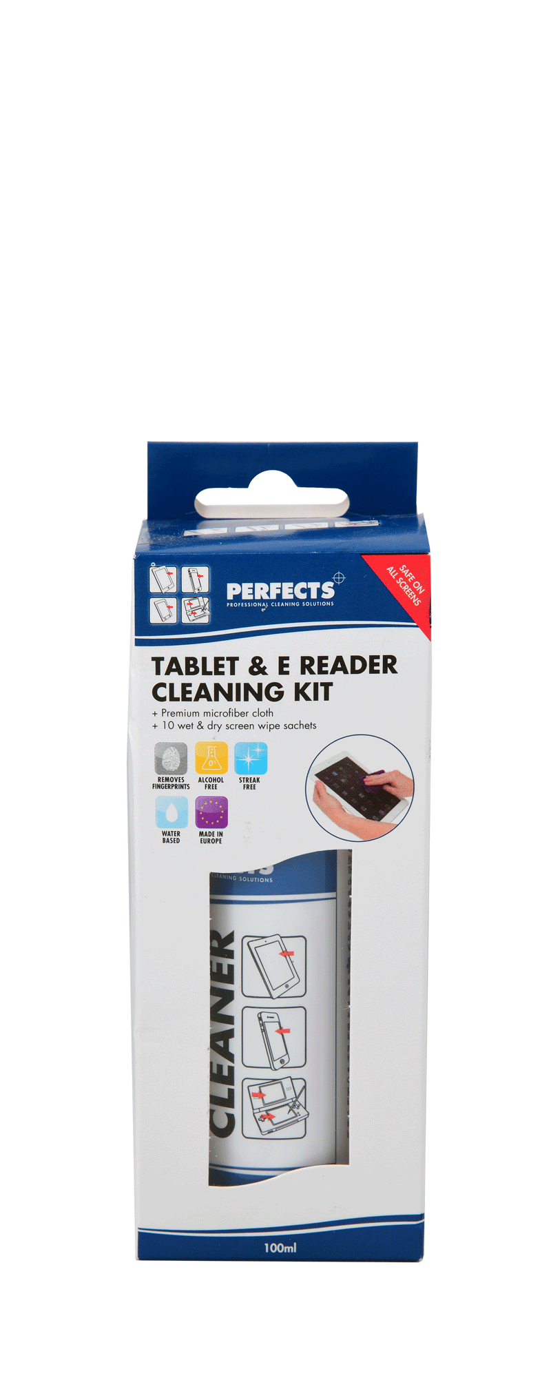 Perfects Tablet E Reader Cleaning Kit 100 ml Remove Fingermarks Grease Dust in Pakistan