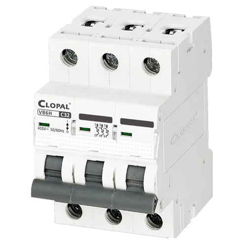 Clopal 32 Amp Safety Circuit Breaker Three Pole Overload Short Circuit Protection in Pakistan