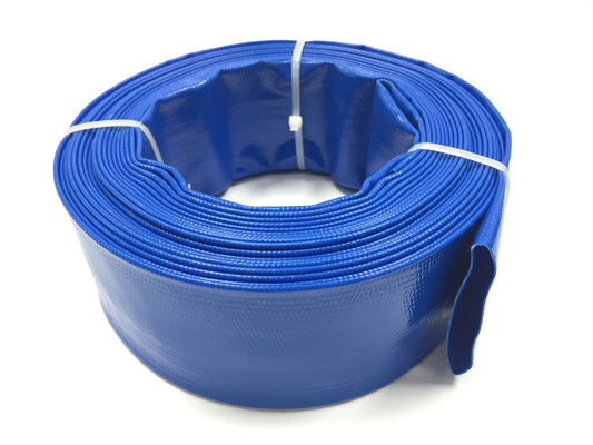 PVC Lay Flat Hose Pipe Blue Color Heavy Duty 6 Inch Water Discharge Pipe in Pakistan