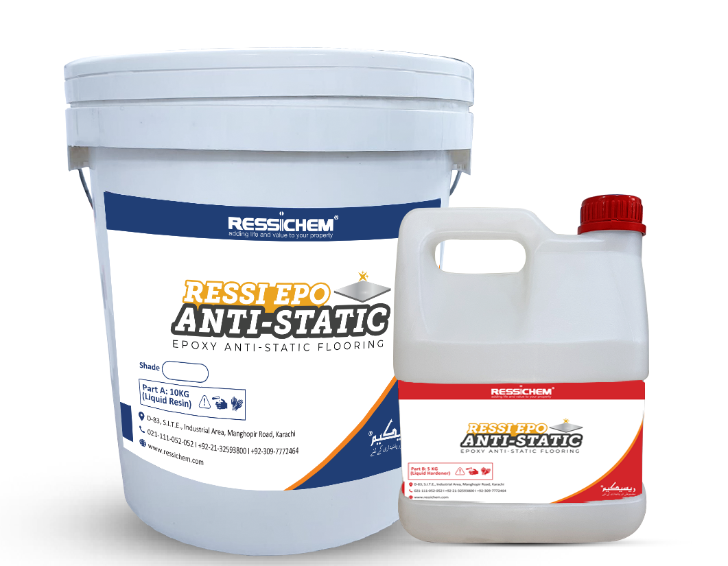 Ressi EPO Anti Static 15 kg Epoxy Hard Tough  Easily Cleanable Attractive Floor Coating in Pakistan