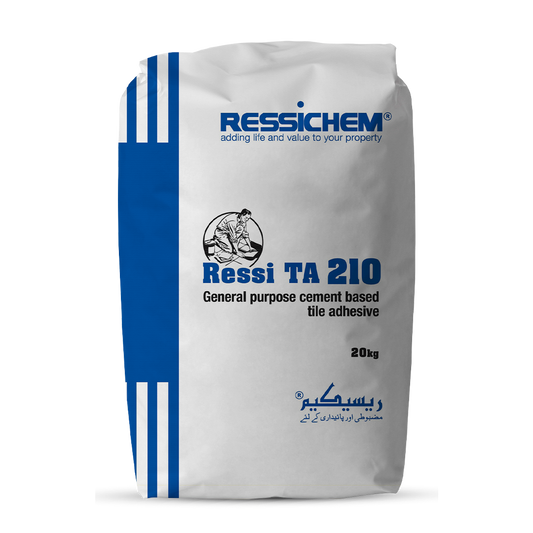 Ressi TA 210  General Purpose Cement 20 KG Tile Adhesive Tile Bonding in Pakistan