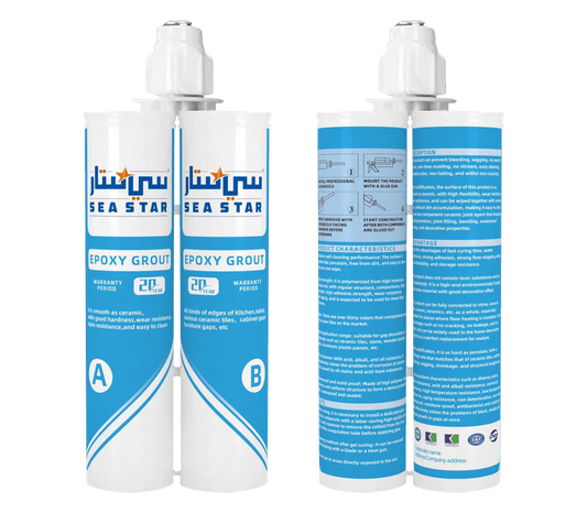 Sea Star Epoxy Tile Grout  400 ml Twin Cartridges High Hardness Strong Weather Resistance in Pakistan