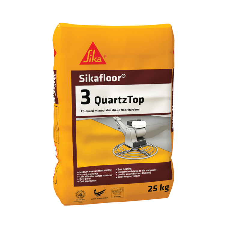 Sikafloor 3 QuartzTop PK 25 Kg Mineral dry Shake Floor Hardener in Pakistan