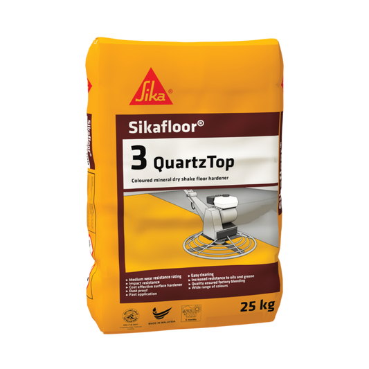 Sikafloor®-3 QuartzTop PK 25 Kg Mineral dry Shake Floor Hardener in Pakistan