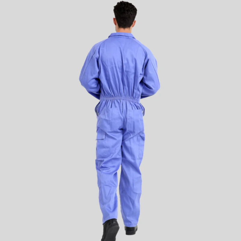 Economical Low Price Industrial Coverall Uniform Without Tape Sky Blue 100 Percent Cotton 200 GSM in Pakistan