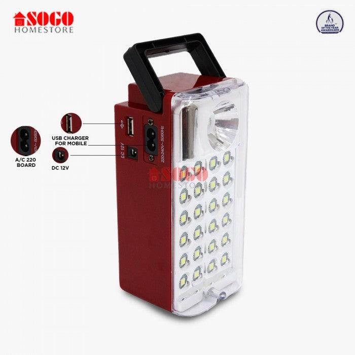 Sogo Rechargeable Emergency Led Lantern Light With Solar Panel Set JPN 301 in Pakistan - Pakistan Power Tool 