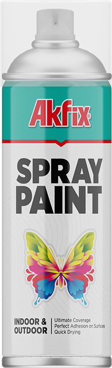 Akfix Spray Paint Black Color 400 ml Quick Drying in Pakistan
