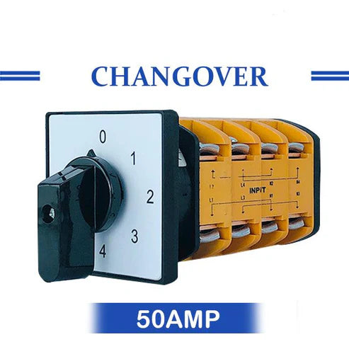 Clopal 50Amp 4 Meters Phase Neutral Rotary Changeover Switch in Pakistan