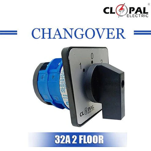 Clopal 32Amp 2 Meters Phase Neutral Rotary Changeover Switch Smale 4 Terminals in Pakistan
