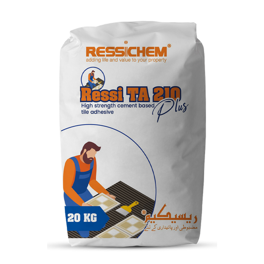 Ressi TA 210 Plus Dry Premix General Purpose Cement 20 KG Tile Adhesive Tile Bonding in Pakistan
