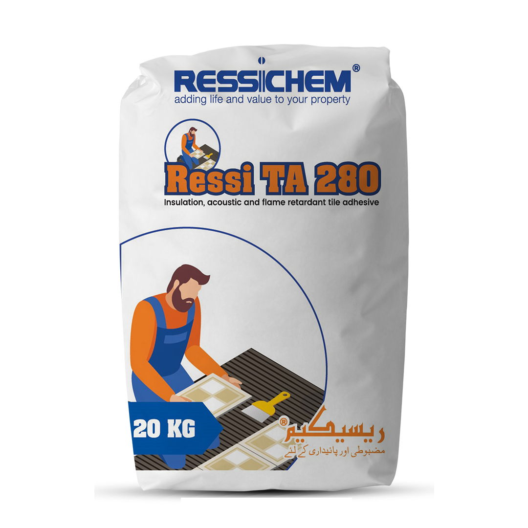 Ressichem Ressi TA 280  Flame Retardant Crack Resistant  Dry Premix  Cement  in Pakistan