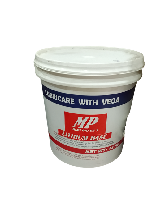 Vega Grease MP NLGI Grade 3 Multipurpose Lithium Based Lubricant 13 kg Industrial Use High Pressure in Pakistan