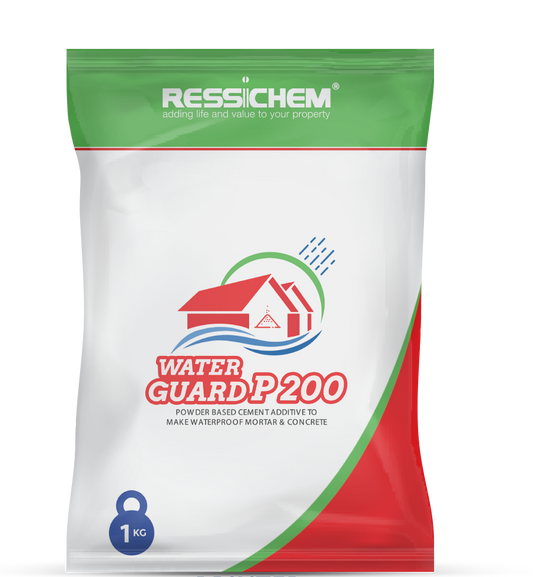 Water Guard P 200 Powder Based Cement Additive to Make Waterproof Mortar Concrete 1 kg in Pakistan