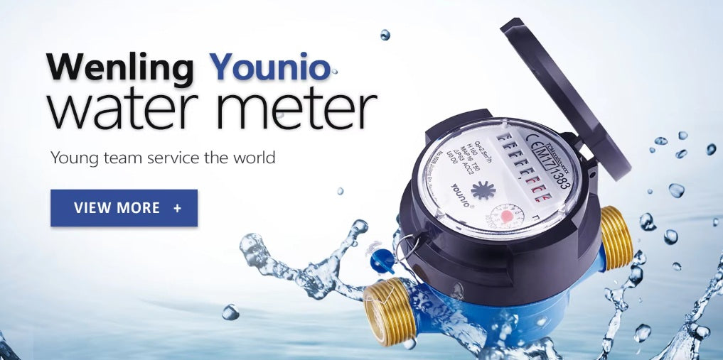 Younio Water Meter Residential Brass Body Cold Water 1/2" Half Inch in Pakistan